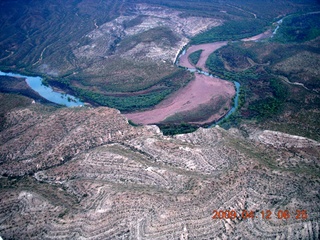 aerial - mountains near Red Creek