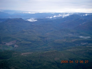 aerial - mountains near Red Creek