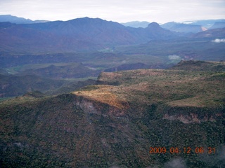 aerial - mountains near Red Creek