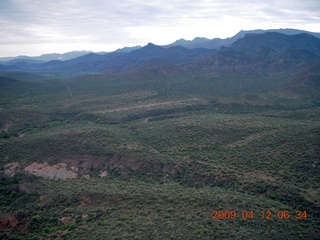 aerial - mountains near Red Creek