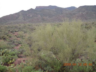 aerial - mountains near Red Creek with clouds