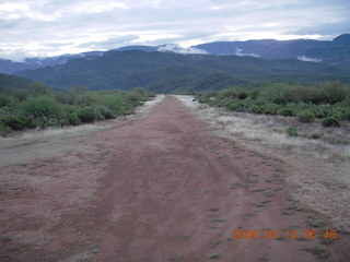 Red Creek airstrip run - runway