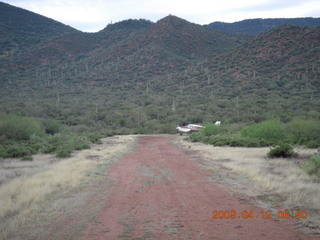 Red Creek airstrip run - runway