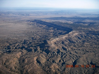 14 6ug. aerial - south of Monument Valley