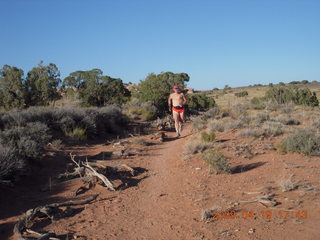 1021 6uk. Canyonlands National Park - Murphy Trail run - Adam running