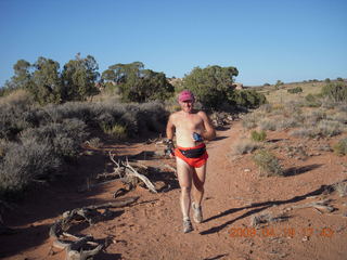 1022 6uk. Canyonlands National Park - Murphy Trail run - Adam running
