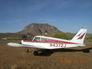 Superstition Mountains, Superior Airport and departure path