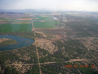 aerial - Colorado River where I-10 crosses
