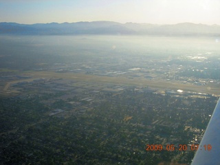 fog and low clouds over Santa Monica