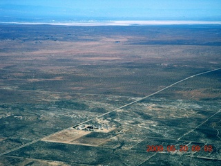 aerial - Edwards Air Force Base in the distance