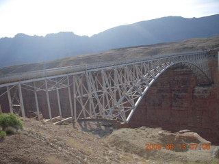aerial - Canyonlands (CNY) - Colorado River bridge in Moab