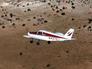 Markus's photo - aerial - Adam flying N4372J - in-flight photo at meteor crater