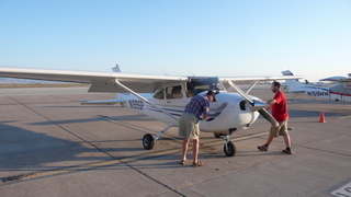 Markus's photo - Ken and Bernhard and C172 at Sedona Airport (SEZ)