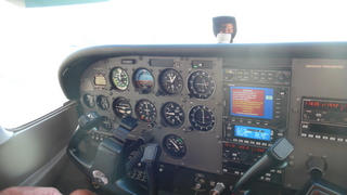 Markus's photo - aerial - Adam flying N4372J - in-flight photo at meteor crater