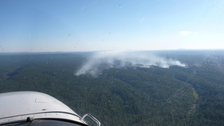 Markus's photo - aerial - fire on Mogollon Rim