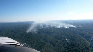 Markus's photo - aerial - fire on Mogollon Rim