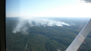 33 6ww. Markus's photo - aerial - fire on Mogollon Rim