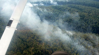 Markus's photo - aerial - fire on Mogollon Rim