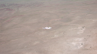 Markus's photo - meteor crater and N4372J in-flight photo