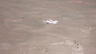 Markus's photo - meteor crater and N4372J in-flight photo