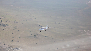 Markus's photo - meteor crater and N4372J in-flight photo