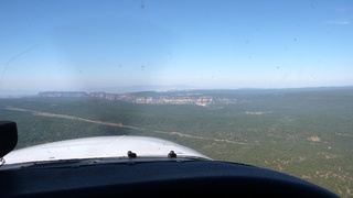 Markus's photo - meteor crater and N4372J in-flight photo