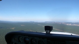 Markus's photo - meteor crater and N4372J in-flight photo