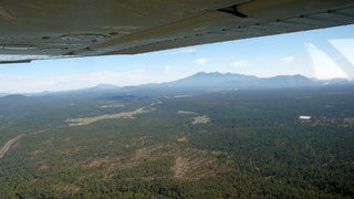 Markus's photo - meteor crater and N4372J in-flight photo