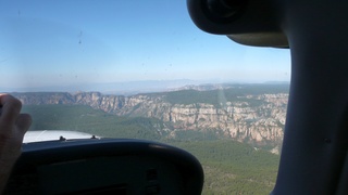 Markus's photo - meteor crater and N4372J in-flight photo