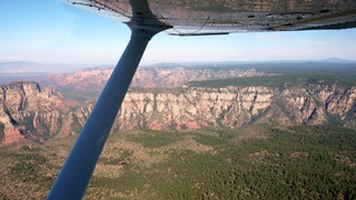 Markus's photo - meteor crater and N4372J in-flight photo