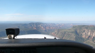 Markus's photo - meteor crater and N4372J in-flight photo