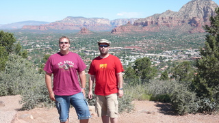 123 6ww. Markus's photo - Markus and Adam at Sedona viewpoint