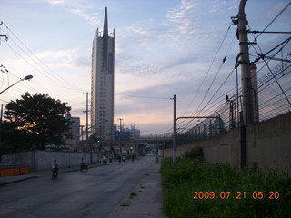 China eclipse - Shanghai morning run - hotel van