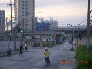 China eclipse - Shanghai morning run