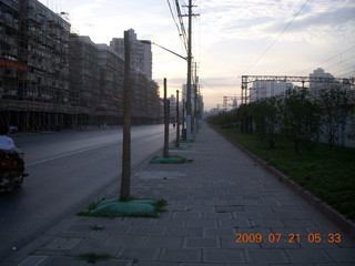 China eclipse - Shanghai morning run