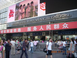 China eclipse - Shanghai railway station