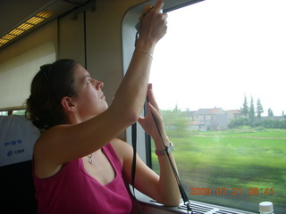 China eclipse - train to Hangzhou