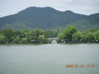 China eclipse - West Lake boat ride