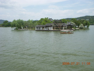 China eclipse - West Lake boat ride