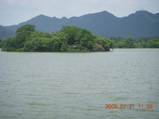 China eclipse - West Lake boat ride