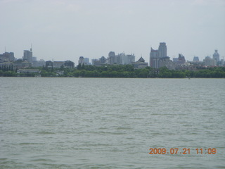 China eclipse - West Lake boat ride