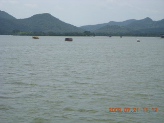 China eclipse - West Lake boat ride