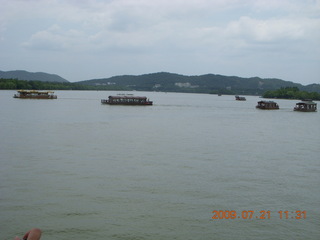 China eclipse - West Lake boat ride