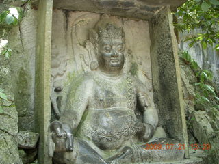 China eclipse - West Lake - Lingyin Buddhist sculptures and temples