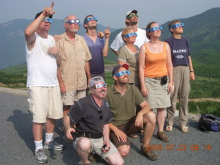 China eclipse - Anji eclipse site watchers