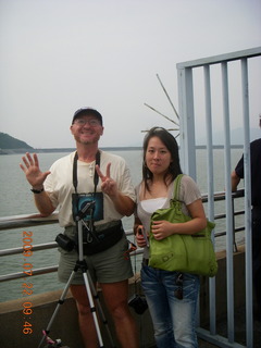 China eclipse - Anji eclipse site- Adam and Mango with my stuff