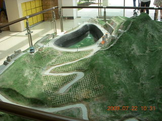 China eclipse - Anji eclipse site - model in building