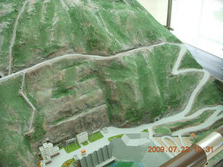 China eclipse - Anji eclipse site - model in building