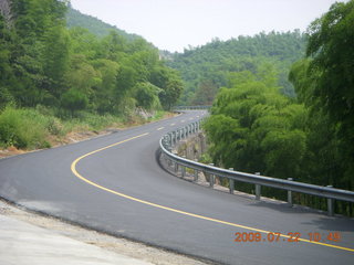 China eclipse - driving down from Anji