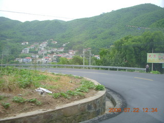 China eclipse - driving down from Anji